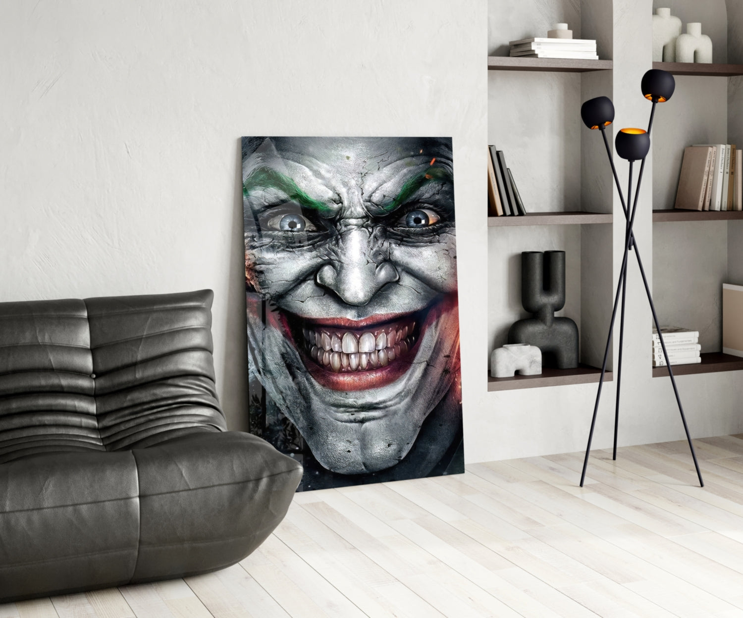 Joker Glass Wall Art.