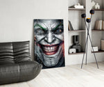 DC panel against a moody dark-painted accent wall