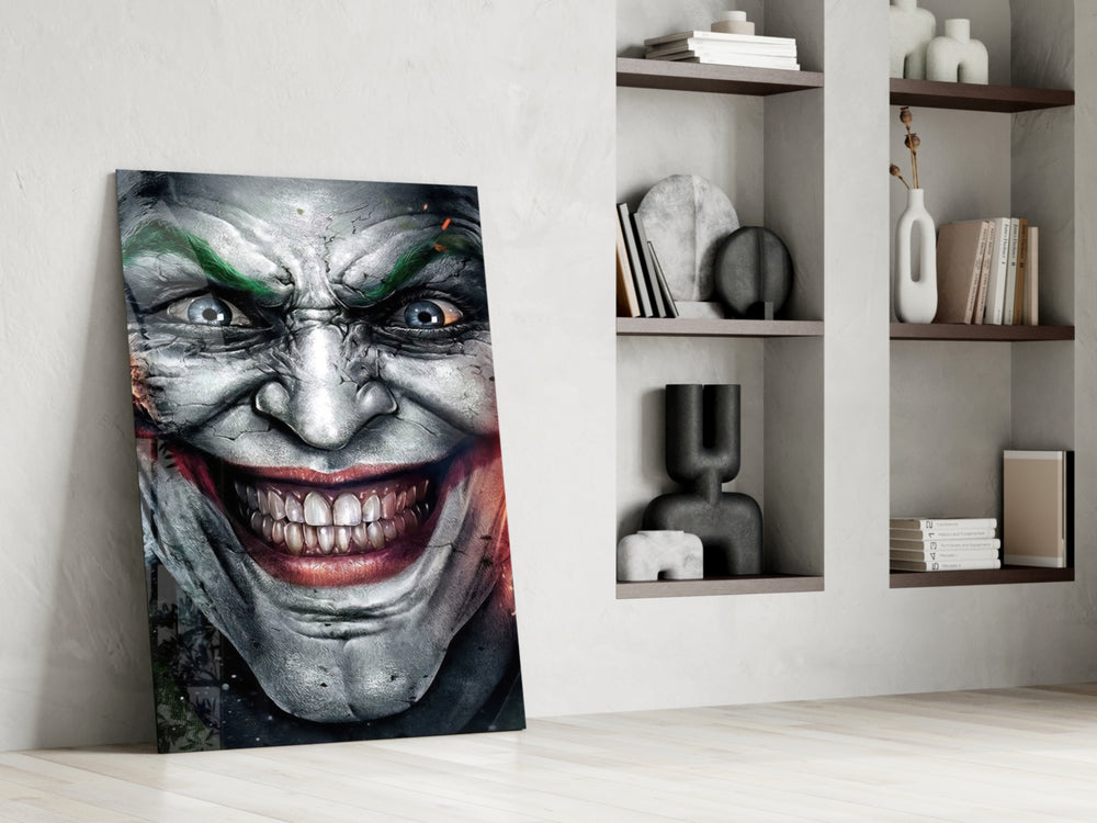 Cinematic artwork in a moody bedroom interior