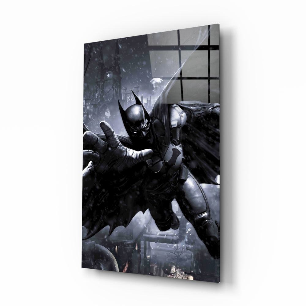 DC tribute panel anchoring a man cave wall