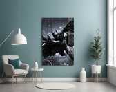 DC glass print bringing Arkham edge to a teen's bedroom