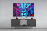 Lion Glass Wall Art.