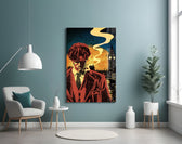 Period-drama glass print bringing Shelby edge to a study