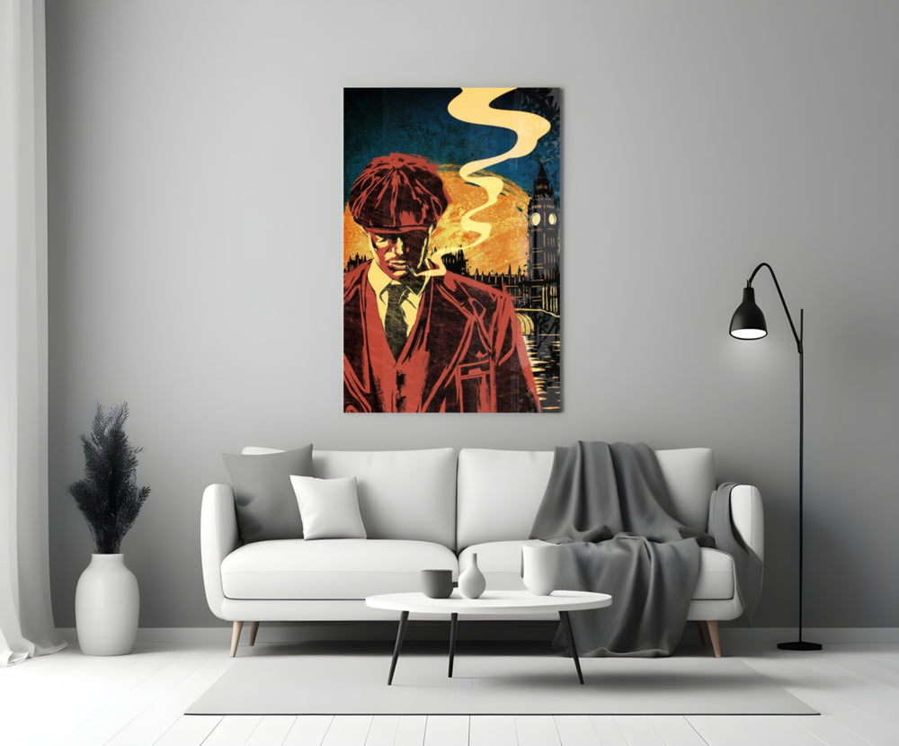 Peaky Blinders London artwork styled in a creative loft interior