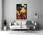 Peaky Blinders London artwork styled in a creative loft interior