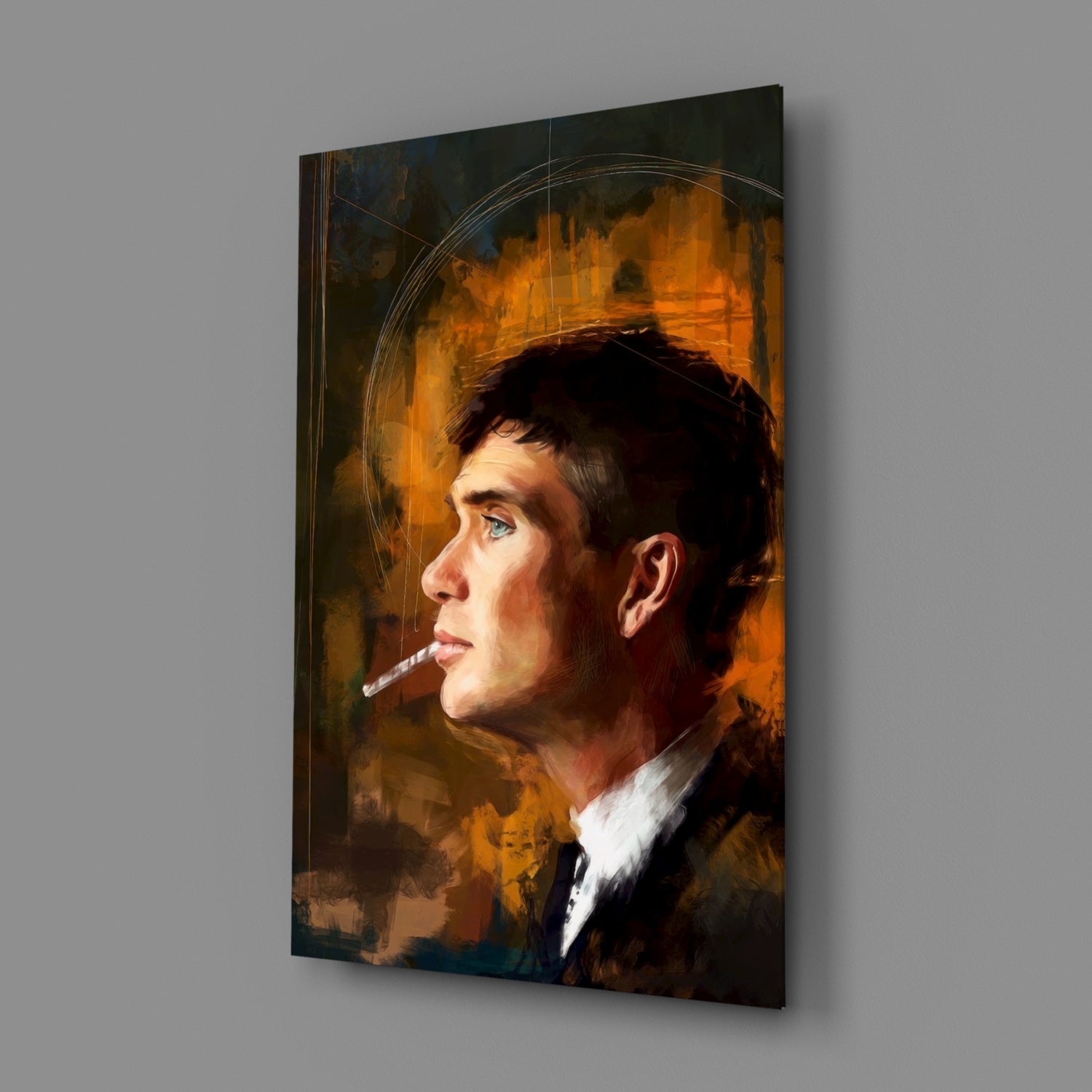 Peaky Blinders-Thomas Shelby Glass Wall Art.
