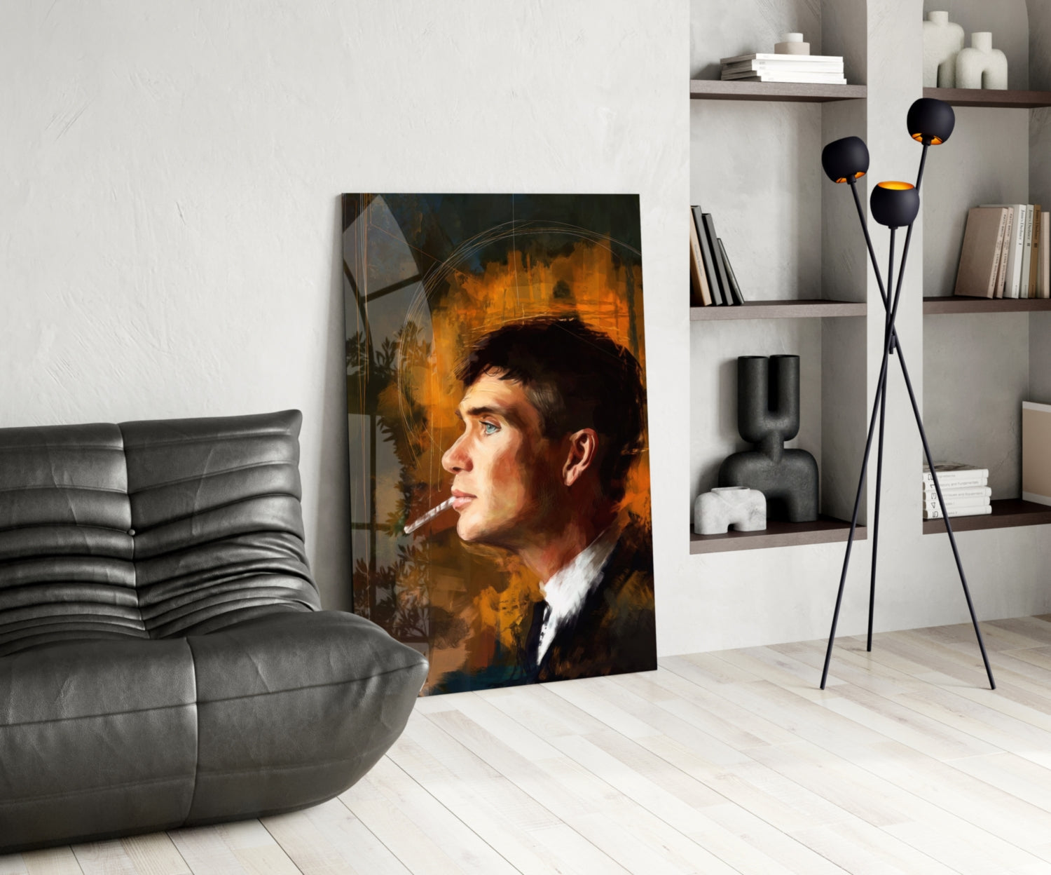 Peaky Blinders-Thomas Shelby Glass Wall Art.