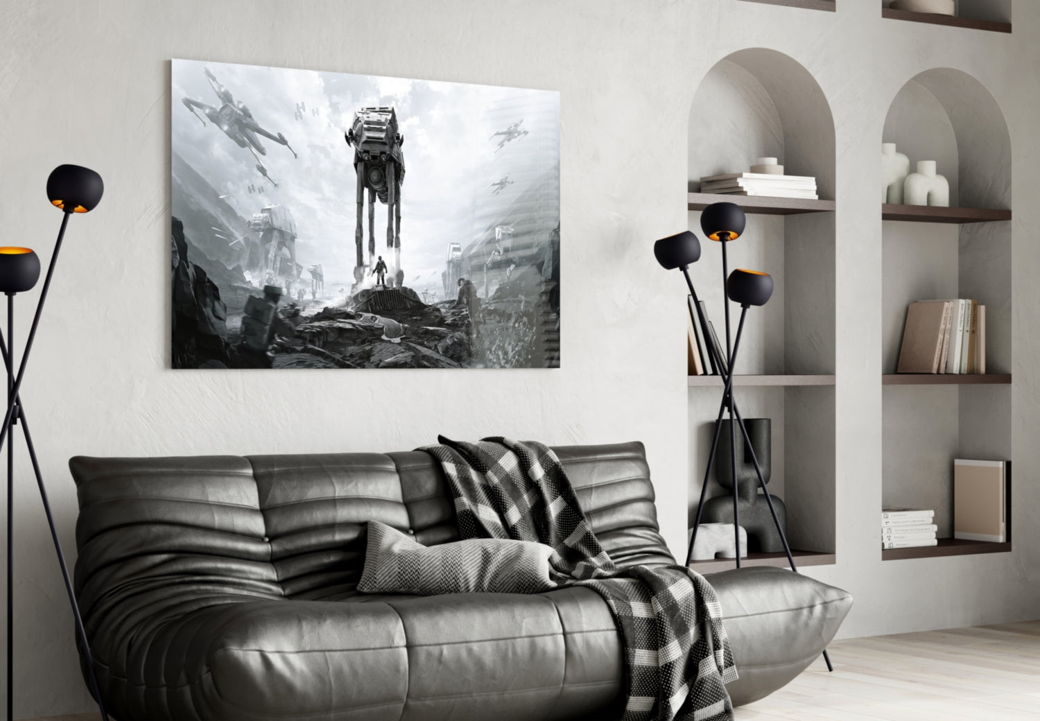 Star Wars Battlefront Glass Wall Art.