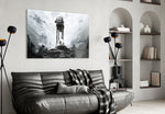 Battlefront artwork styled in a gaming room interior