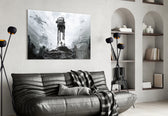 Battlefront artwork styled in a gaming room interior