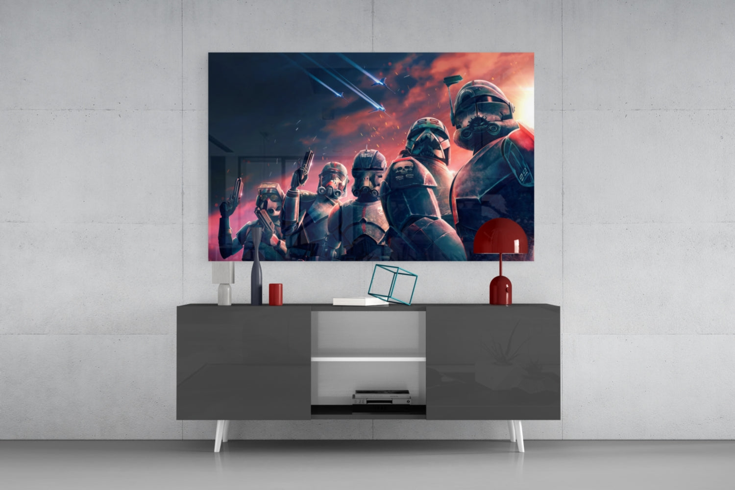 Star Wars Bad Batch Glass Wall Art.