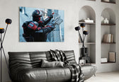 Bad Batch Trooper artwork styled in a gaming room interior