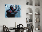 Star Wars glass print bringing trooper edge to a teen's bedroom