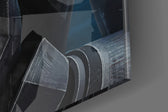 Cinematic artwork in a Star-Wars-leaning home interior