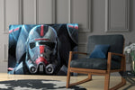 Star Wars yatay panel against a moody dark-painted accent wall