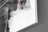 Cinematic artwork in a designer office interior