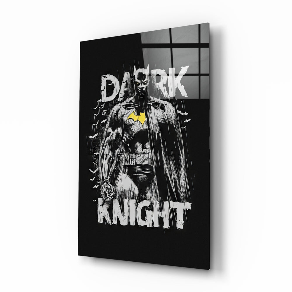 DC tribute panel anchoring a man cave wall