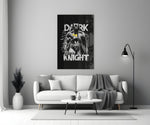 Dark Knight Comic artwork styled in a creative loft interior