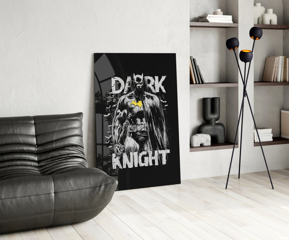 DC panel against a moody dark-painted accent wall