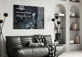 Batman Quote artwork styled in a creative loft interior