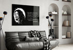 Music glass print bringing Marley edge to a man cave