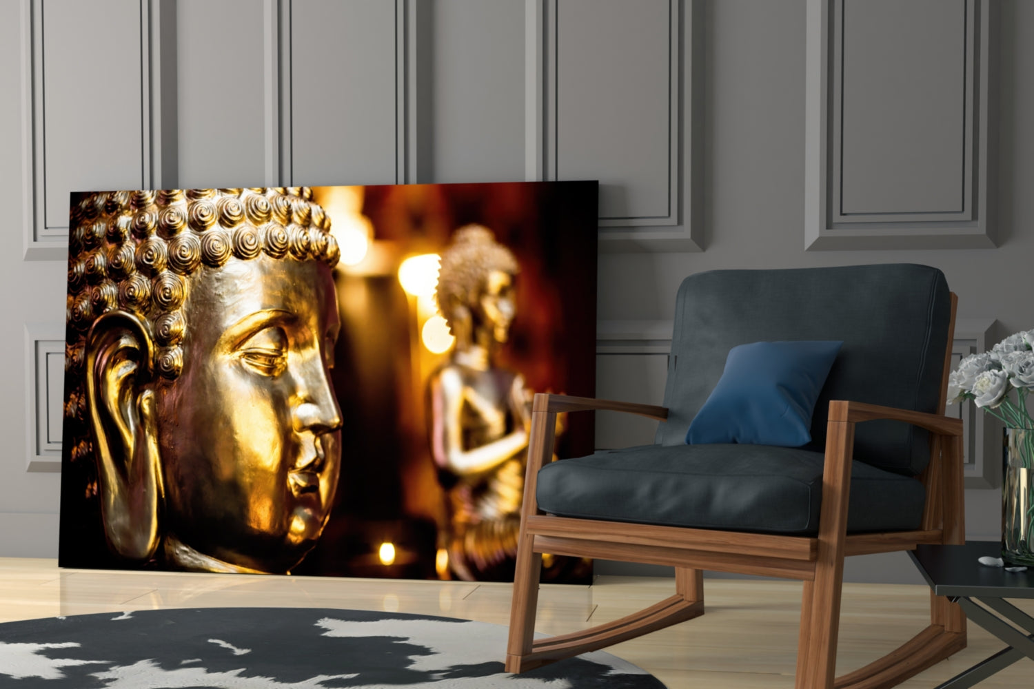 Buddha Glass Wall Art.