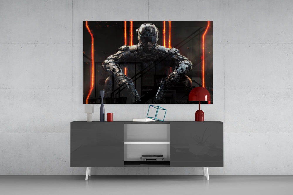 Call of Duty Glass Wall Art.