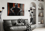 FPS glass print bringing tactical edge to a teen's bedroom