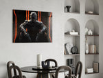 FPS yatay panel against a moody dark-painted accent wall