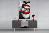 Burn the Money Glass Wall Art.