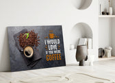 Coffee Quote artwork styled in a creative loft interior