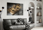 Rustic Espresso artwork styled in a creative loft interior