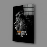 Motivational wildlife panel anchoring a home gym wall