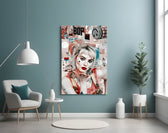 DC glass print bringing pop-collage edge to a streetwear shop