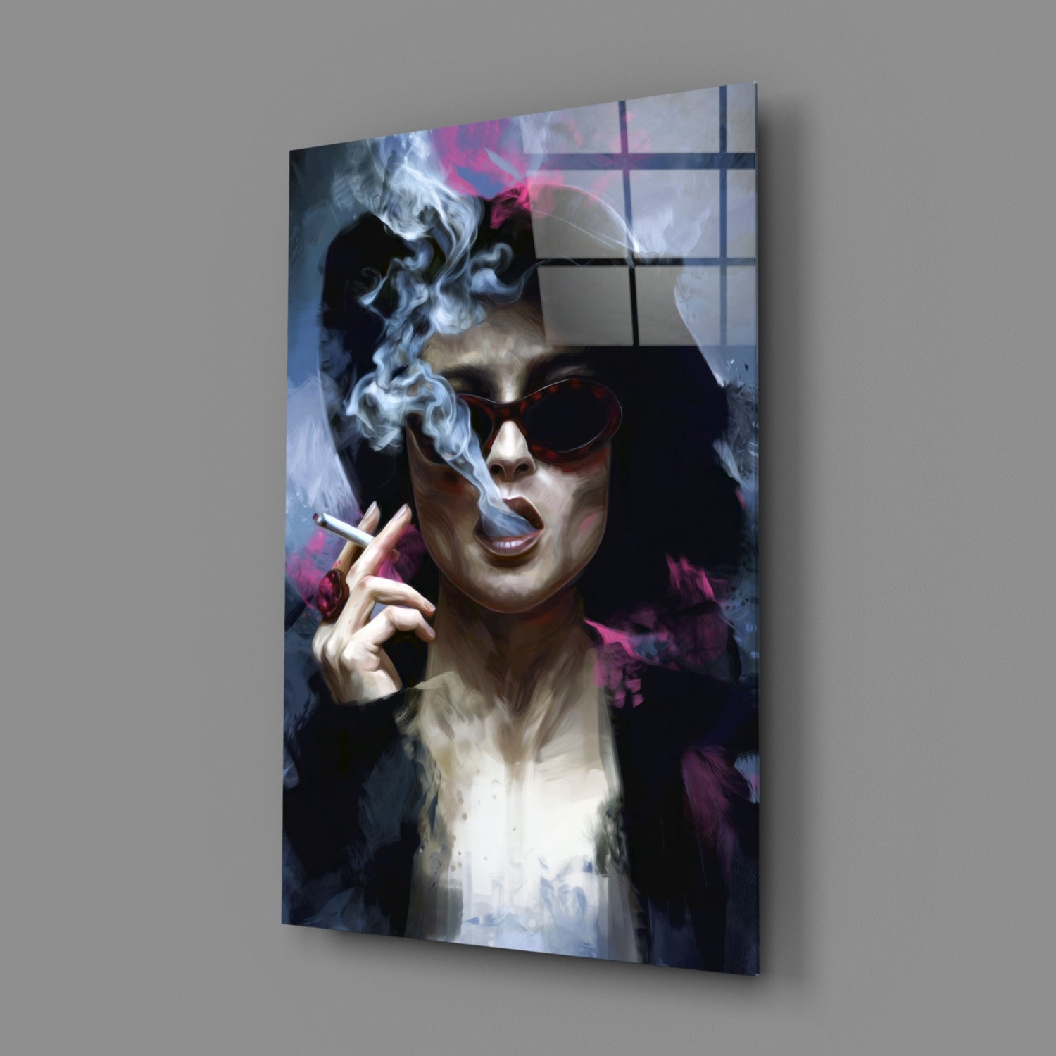 Marla Singer Glass Wall Art.