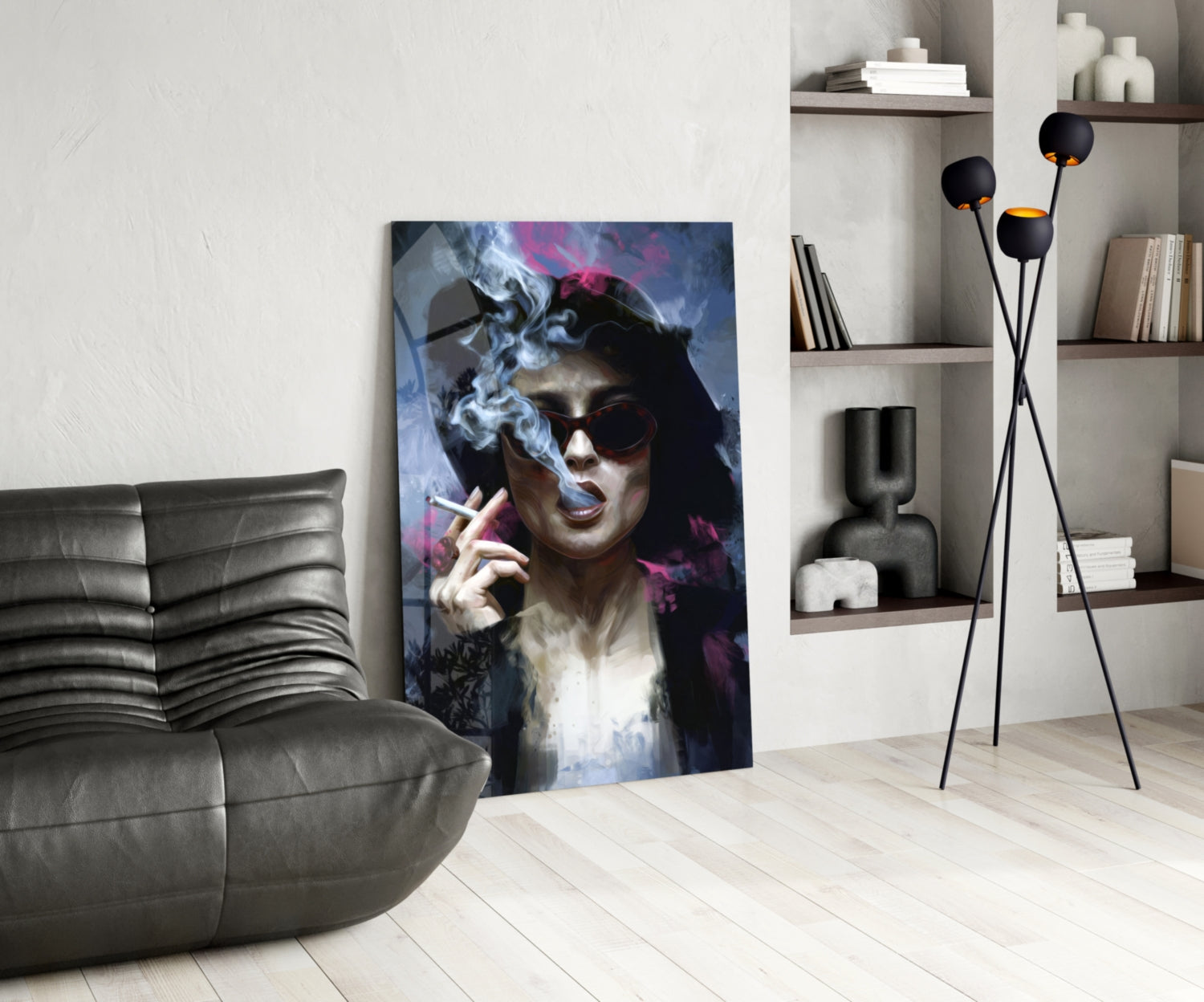 Marla Singer Glass Wall Art.