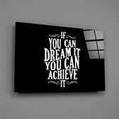 Motivational typography panel anchoring a creative loft wall