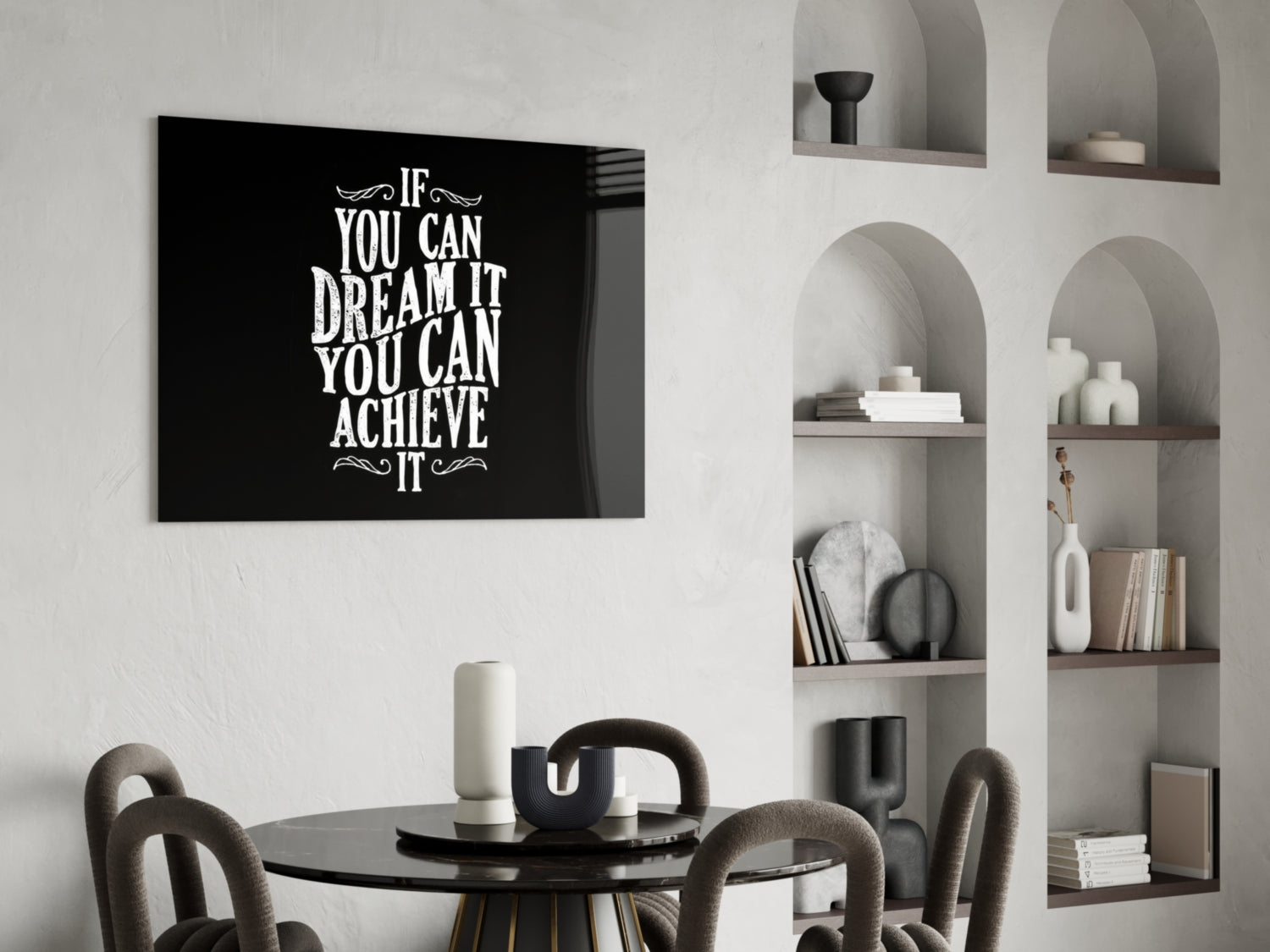 If You Can Dream Glass Wall Art.