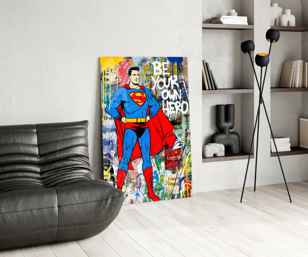 DC panel against a moody dark-painted accent wall