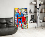DC panel against a moody dark-painted accent wall