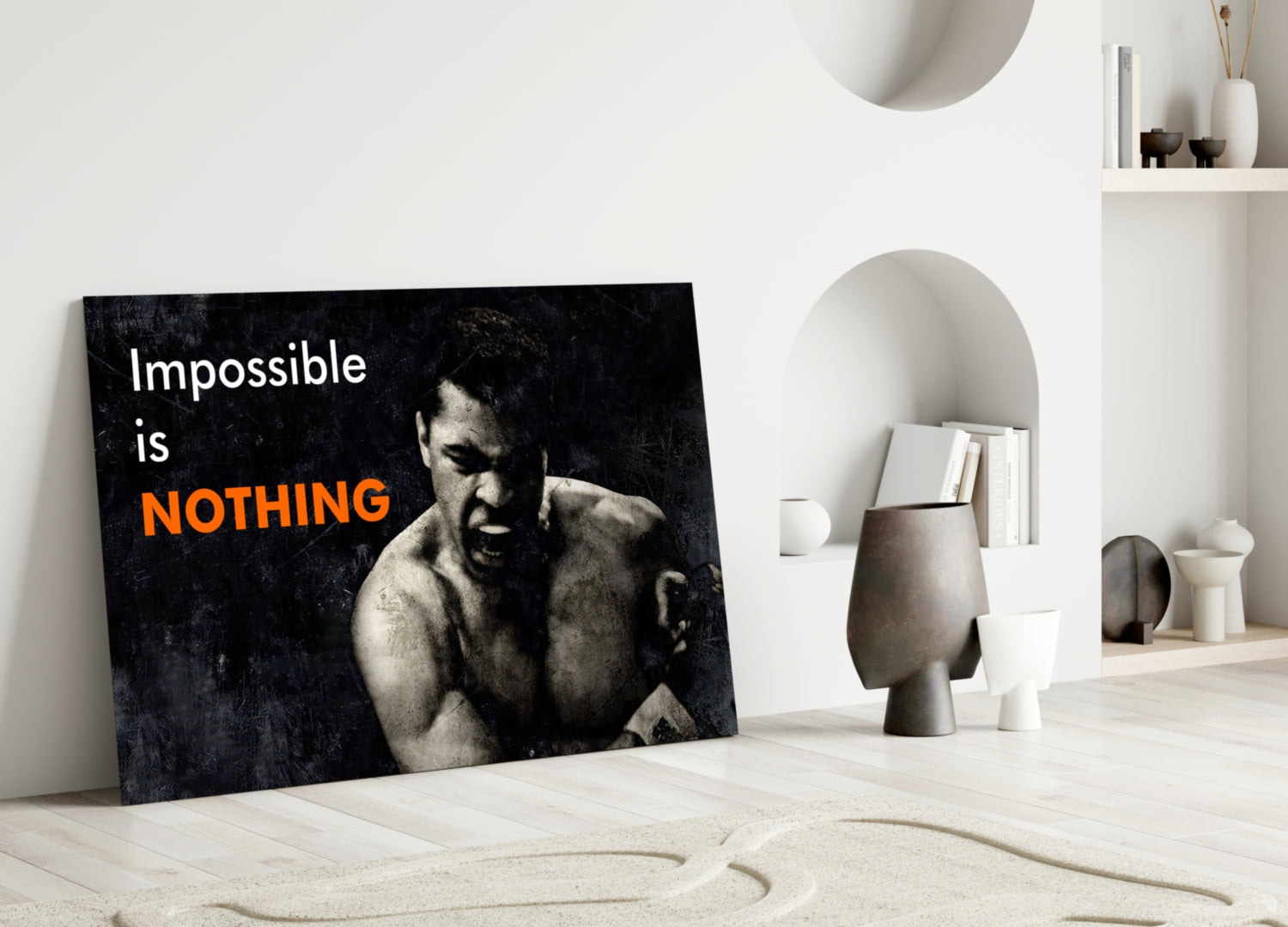 Muhammad Ali Glass Wall Art.