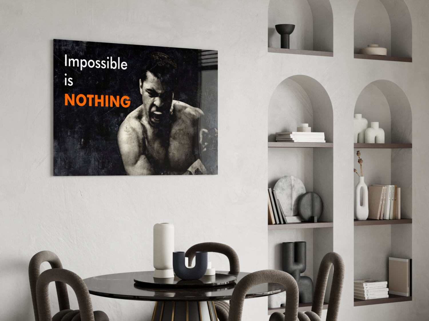 Muhammad Ali Glass Wall Art.