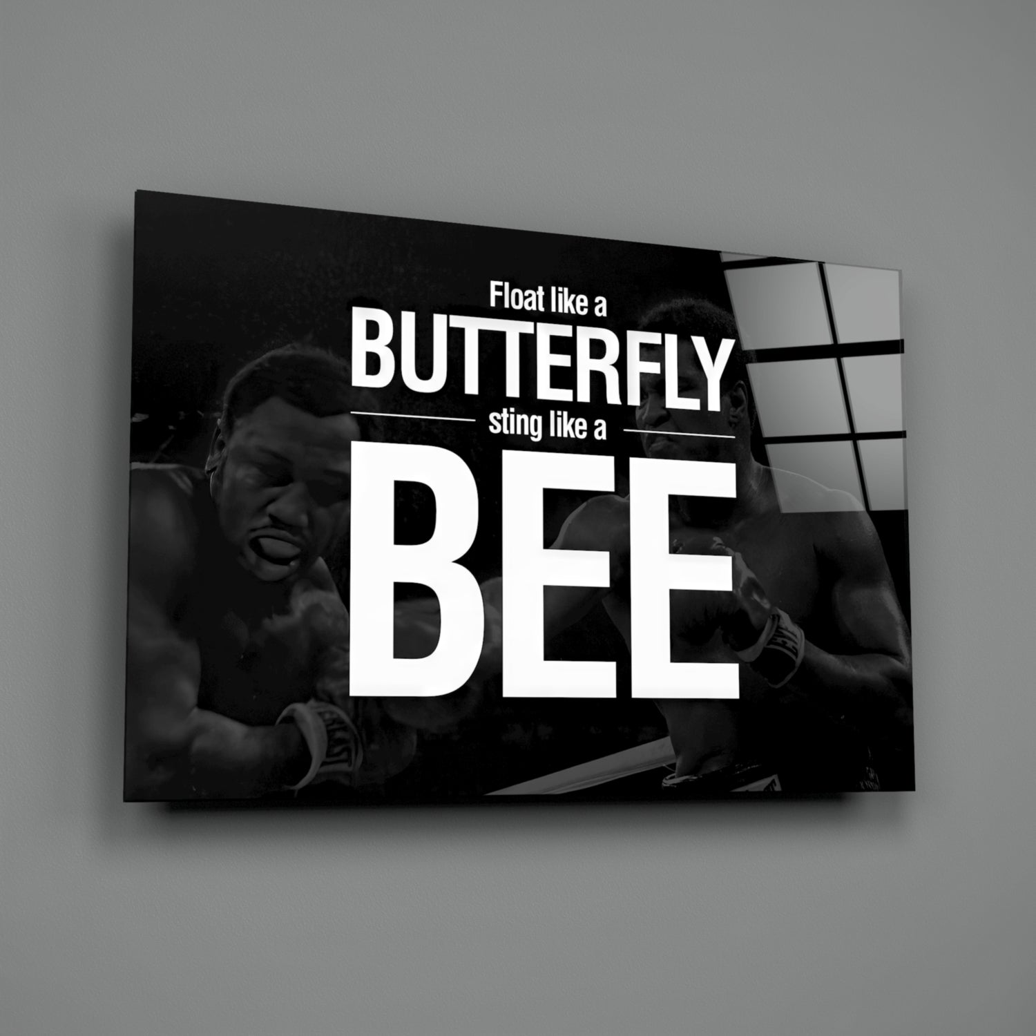 Muhammad Ali Glass Wall Art.