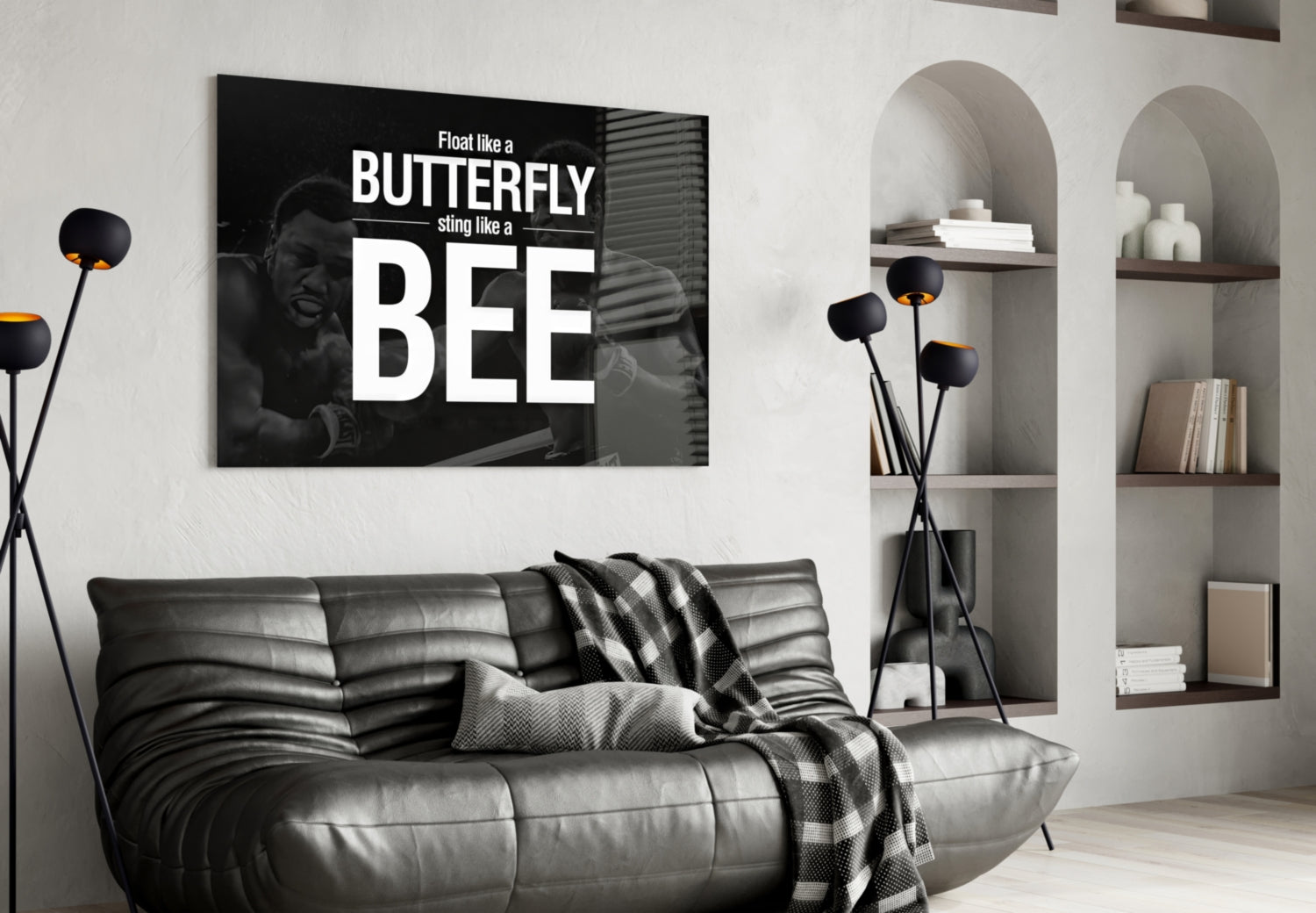 Muhammad Ali Glass Wall Art.