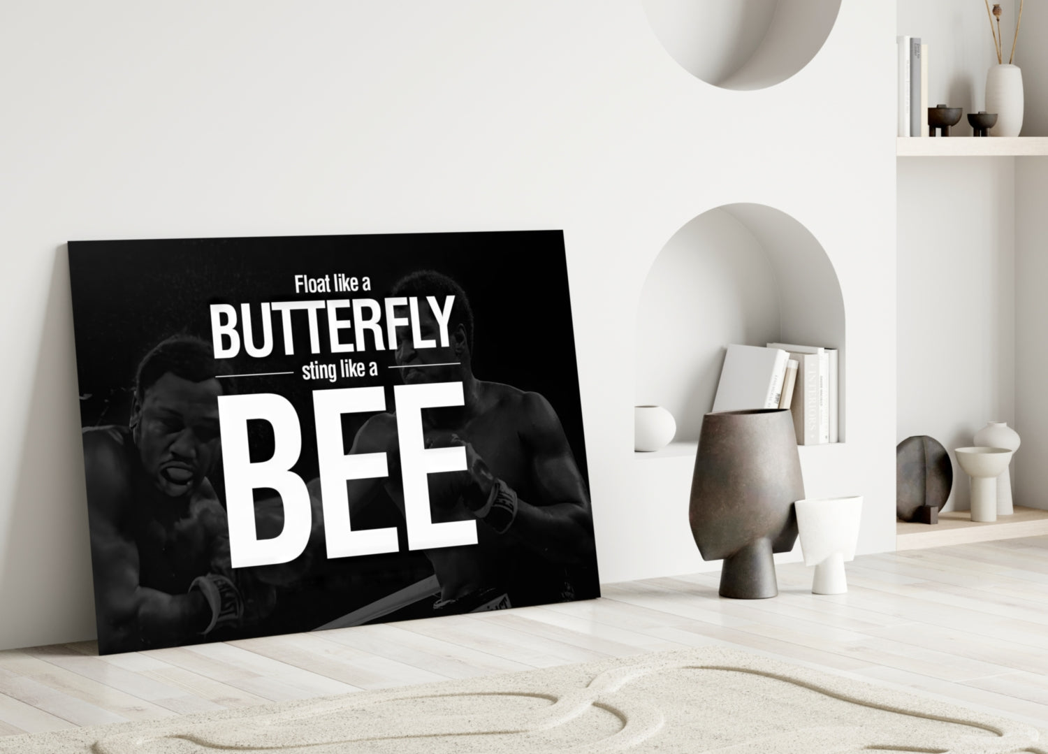 Muhammad Ali Glass Wall Art.