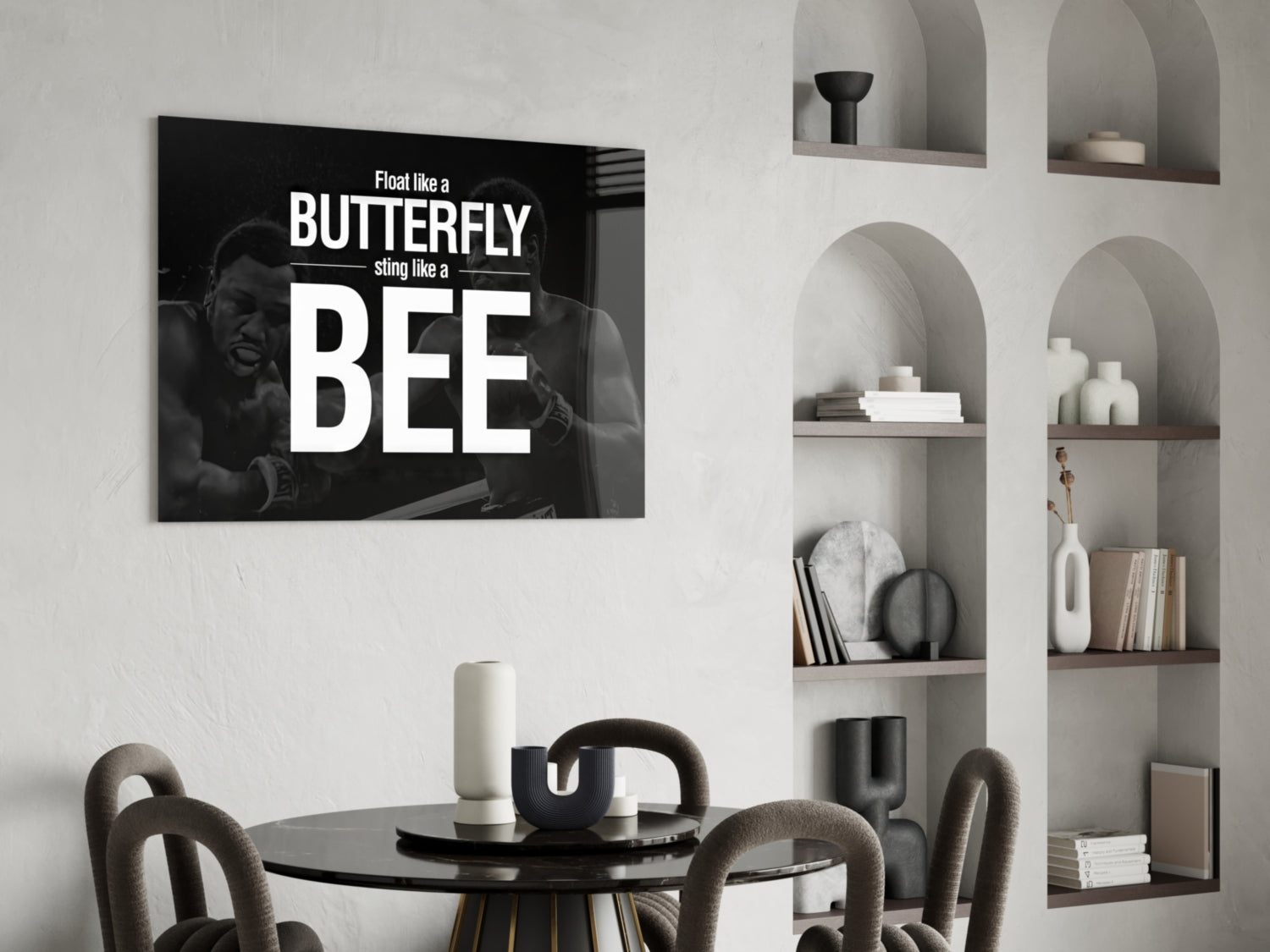 Muhammad Ali Glass Wall Art.