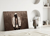 Ali Hood artwork styled in a creative loft interior