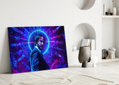 John Wick Armory artwork styled in a creative loft interior