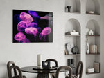 Wildlife yatay panel against a moody dark-painted accent wall
