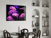 Wildlife yatay panel against a moody dark-painted accent wall